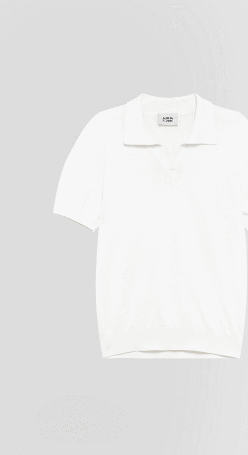 ALPHA STUDIO polo uomo bianco