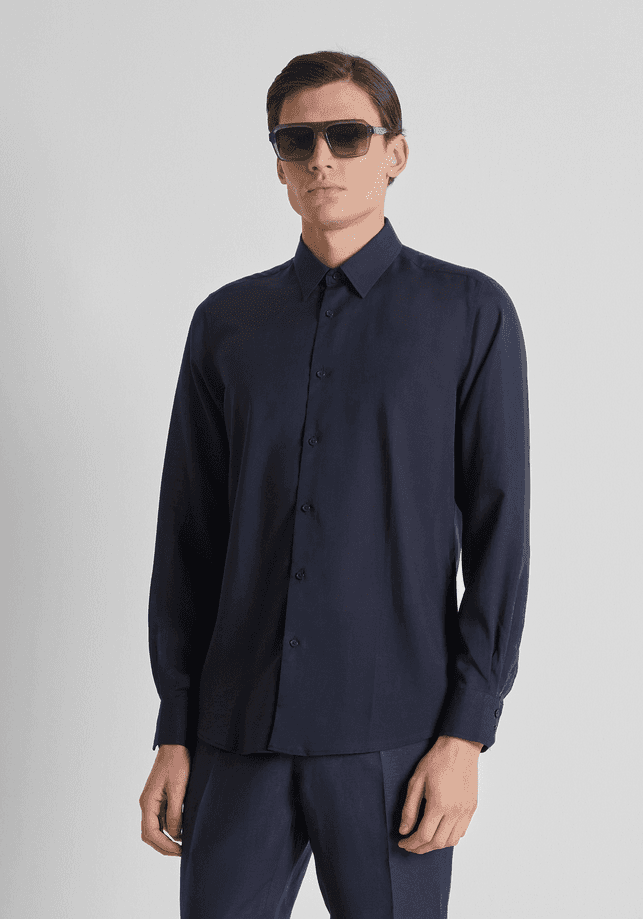 Antony Morato camicia napoli uomo blue marine - 2