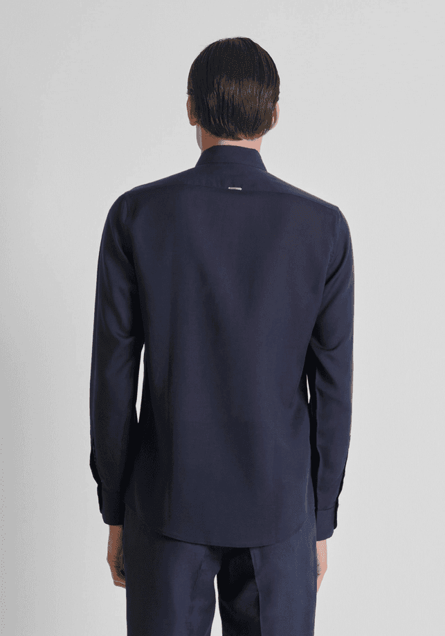 Antony Morato camicia napoli uomo blue marine - 4