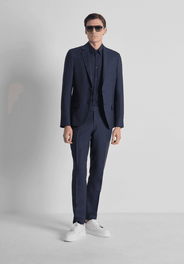 Antony Morato camicia napoli uomo blue marine - 5