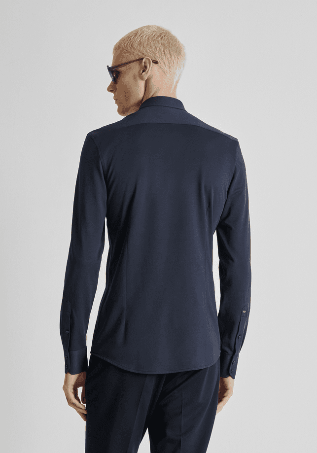 Antony Morato camicia napoli uomo blue marine - 3