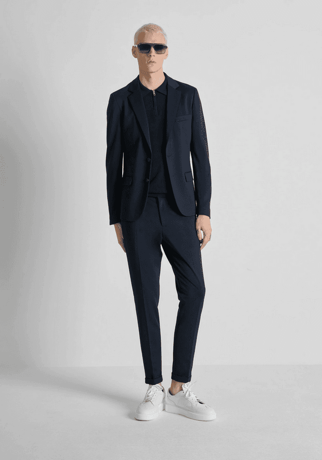 Antony Morato camicia napoli uomo blue marine - 4
