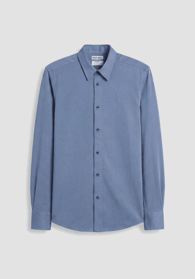 Antony Morato camicia napoli uomo blu china - 5