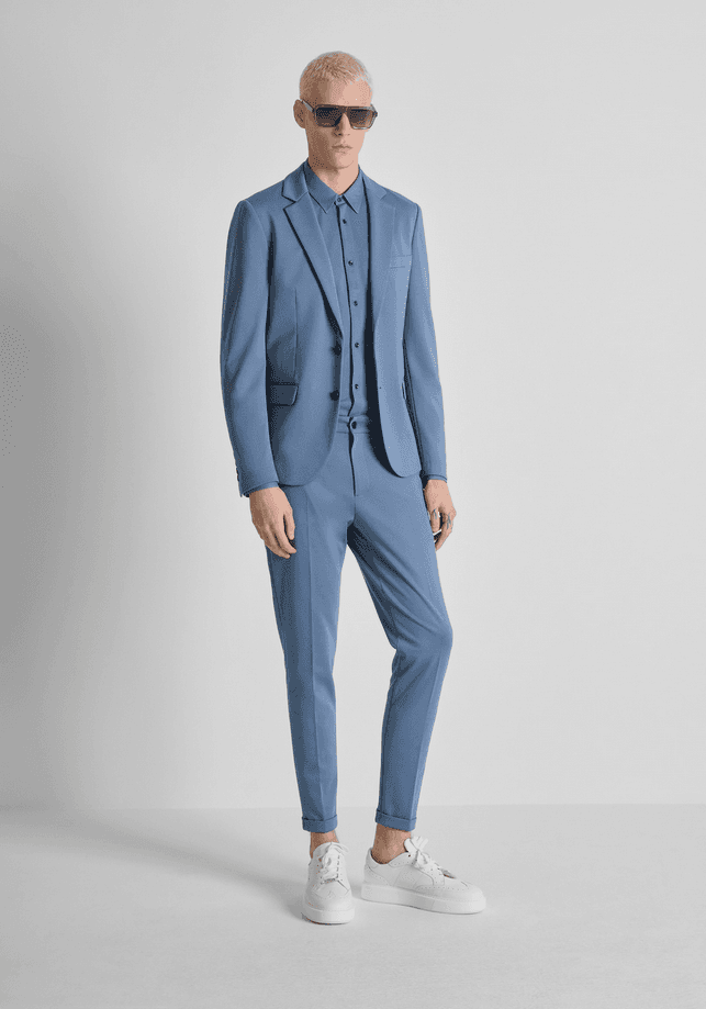 Antony Morato camicia napoli uomo blu china - 4