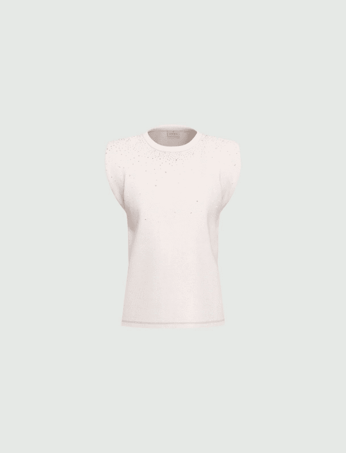 MARELLA t-shirt smanicata donna bianco - 5