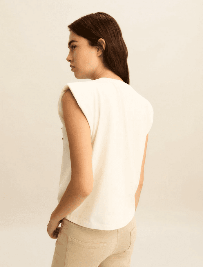 MARELLA t-shirt smanicata donna bianco - 4