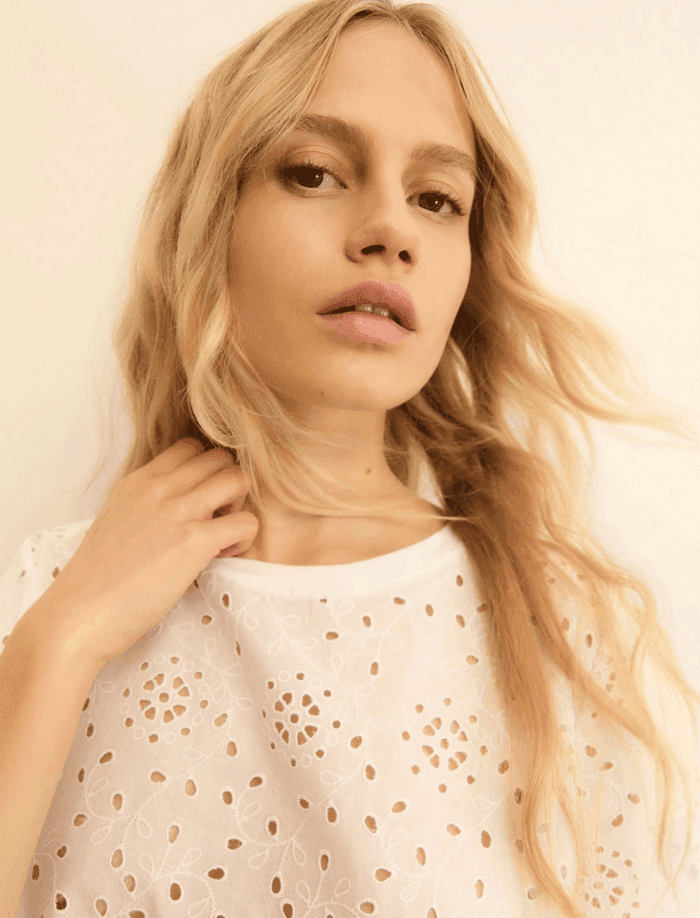 MARELLA t-shirt in sangallo donna bianco - 2