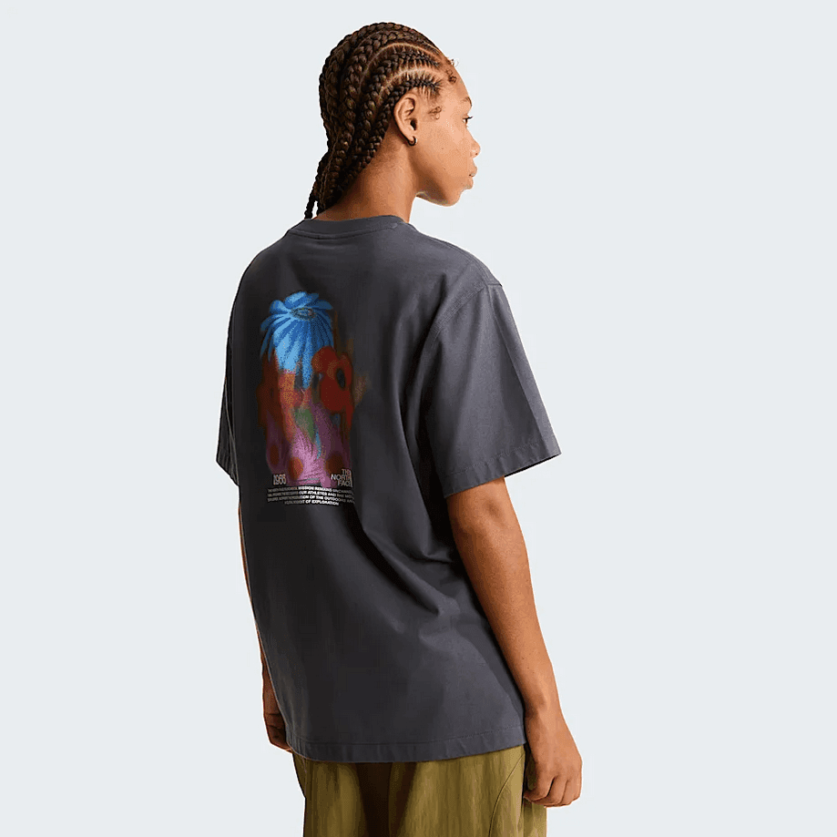 THE NORTH FACE t-shirt 1966 flora unisex antracite - 7