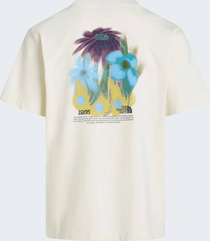 THE NORTH FACE t-shirt 1966 flora unisex bianco - 5