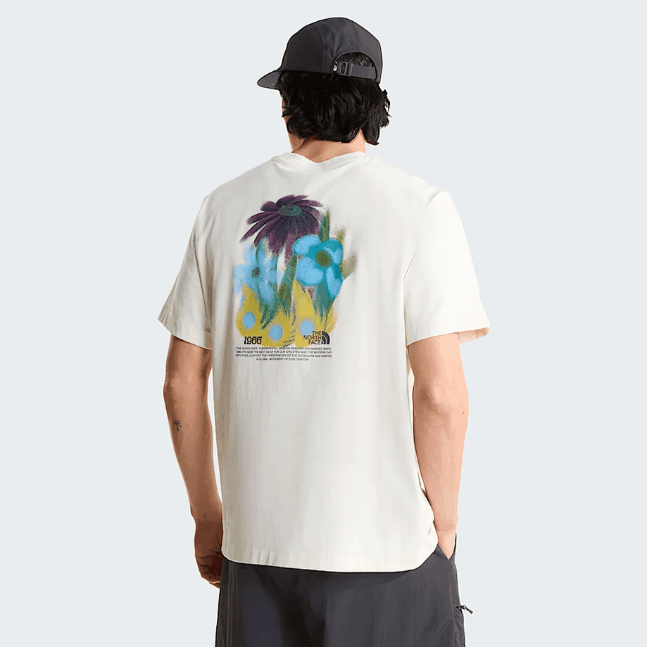 THE NORTH FACE t-shirt 1966 flora unisex bianco - 6