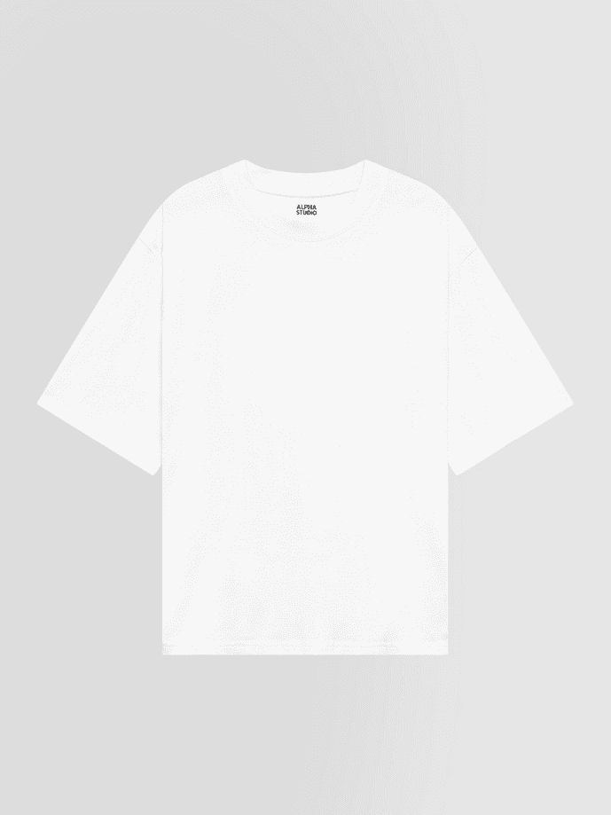 ALPHA STUDIO t-shirt uomo bianco - 4
