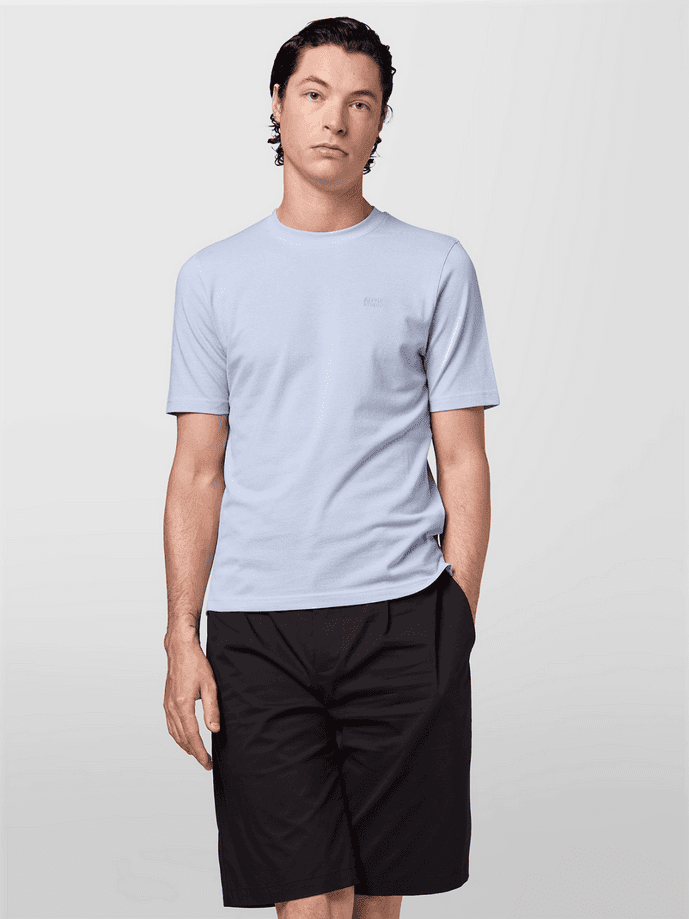ALPHA STUDIO t-shirt con ricamo uomo celeste - 2