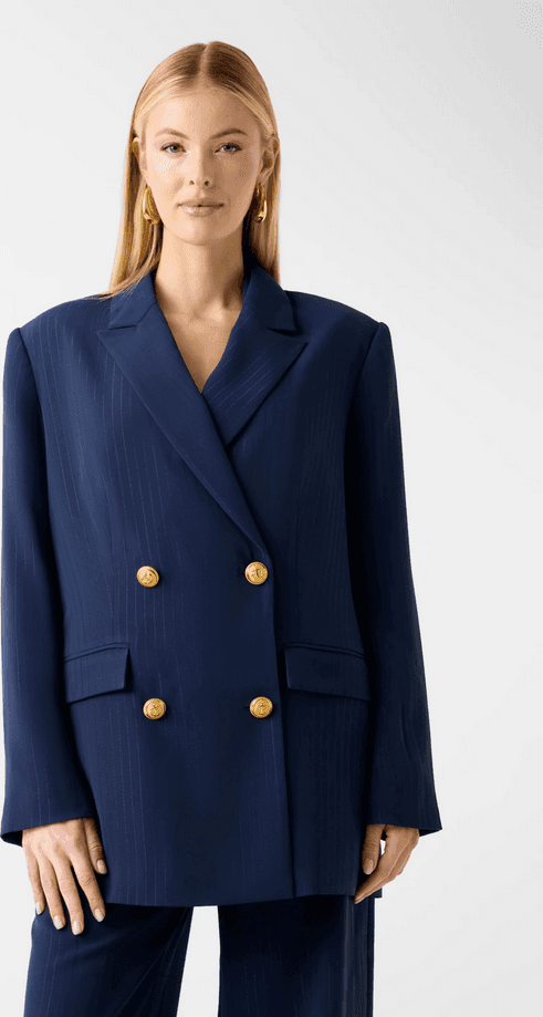 MARCIANO BY GUESS giacca a righe sottili donna blu scuro - 2