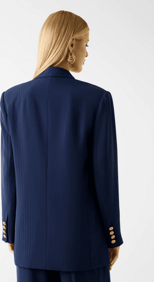 MARCIANO BY GUESS giacca a righe sottili donna blu scuro - 3