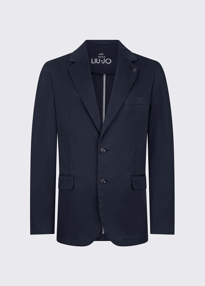 LIU JO giacca in raso uomo blu scuro - 6