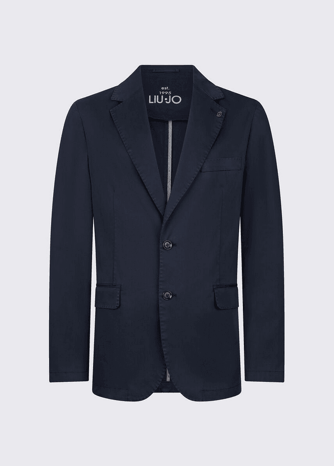 LIU JO giacca in raso uomo blu scuro - 6