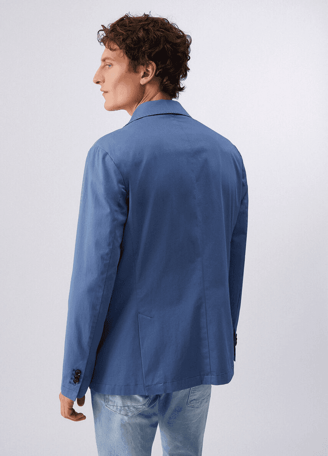 LIU JO giacca in raso uomo blu - 3