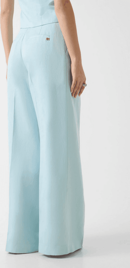 MARCIANO BY GUESS pantalone misto lino donna blu chiaro - 3
