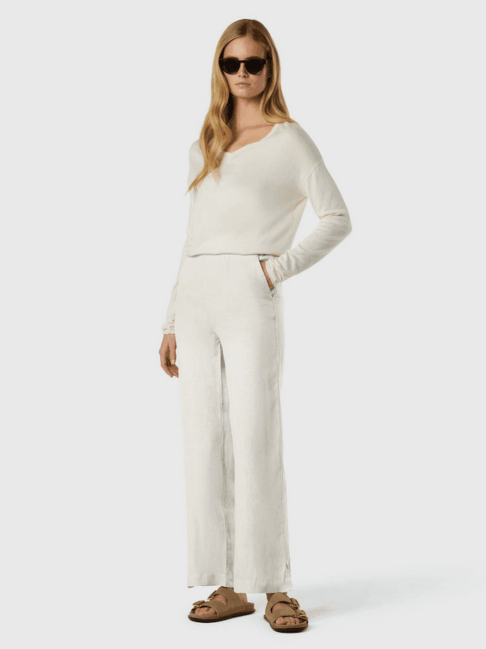 NORTH SAILS pantalone in lino donna marshmallow - 5