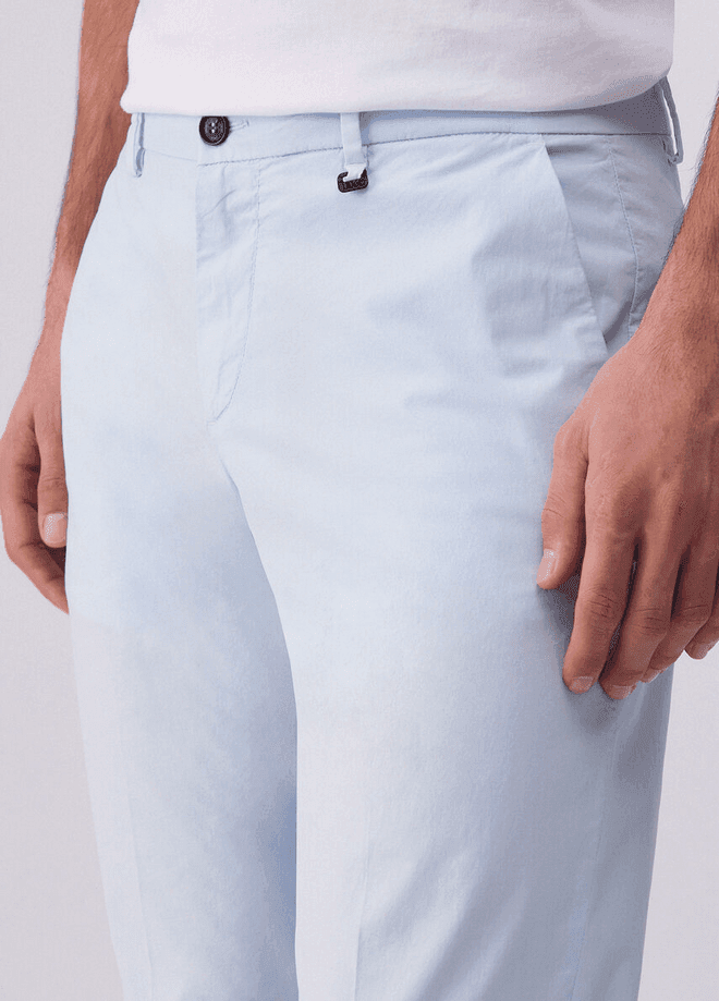 LIU JO pantalone chino uomo azzurro polvere - 3