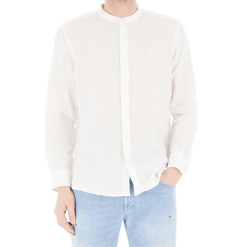 NORTH SAILS camicia alla coreana uomo bianco - 3
