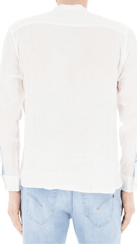 NORTH SAILS camicia alla coreana uomo bianco - 2