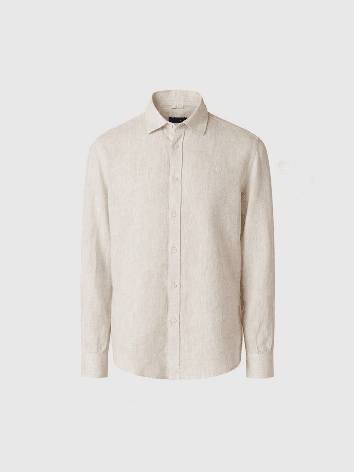 NORTH SAILS camicia in lino uomo beige - 5