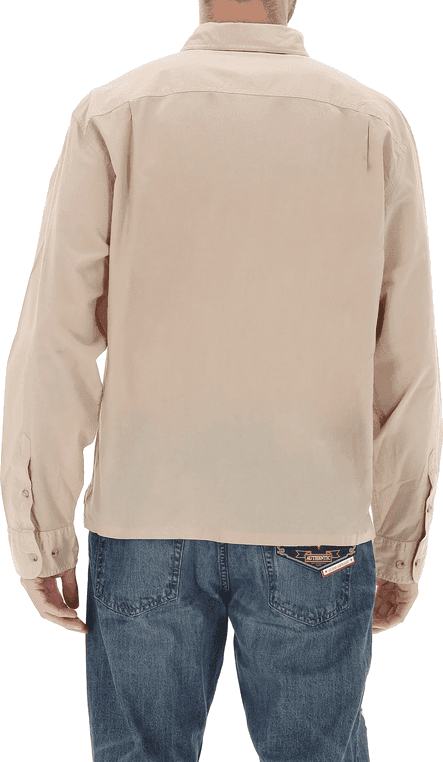 GUESS camicia con patch uomo sabbia - 3