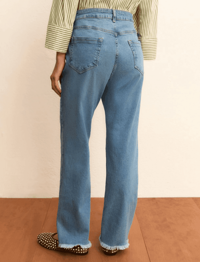 MARELLA jeans straight donna blue denim - 4