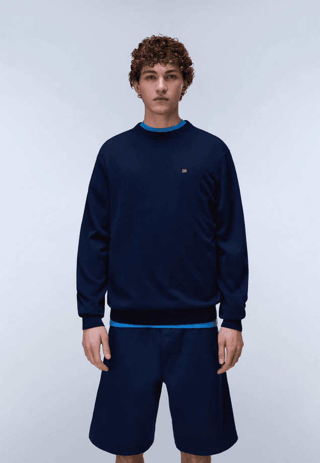 NAPAPIJRI maglia decatur 2.0 uomo blue navy - 2