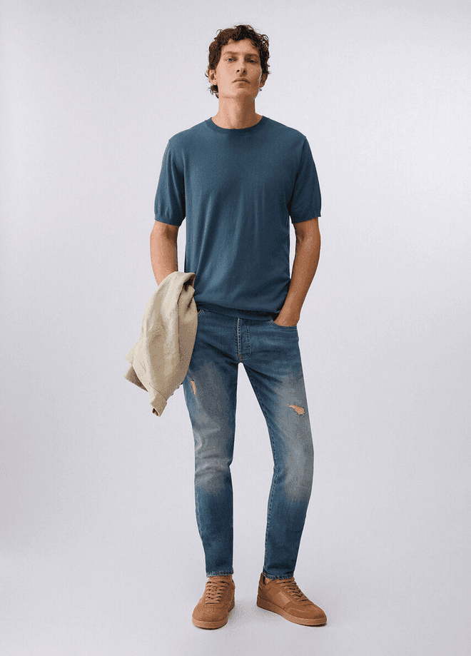 LIU JO maglia in misto seta uomo fiordi - 4