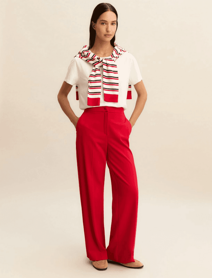 MARELLA pantalone ampio donna rosso - 2