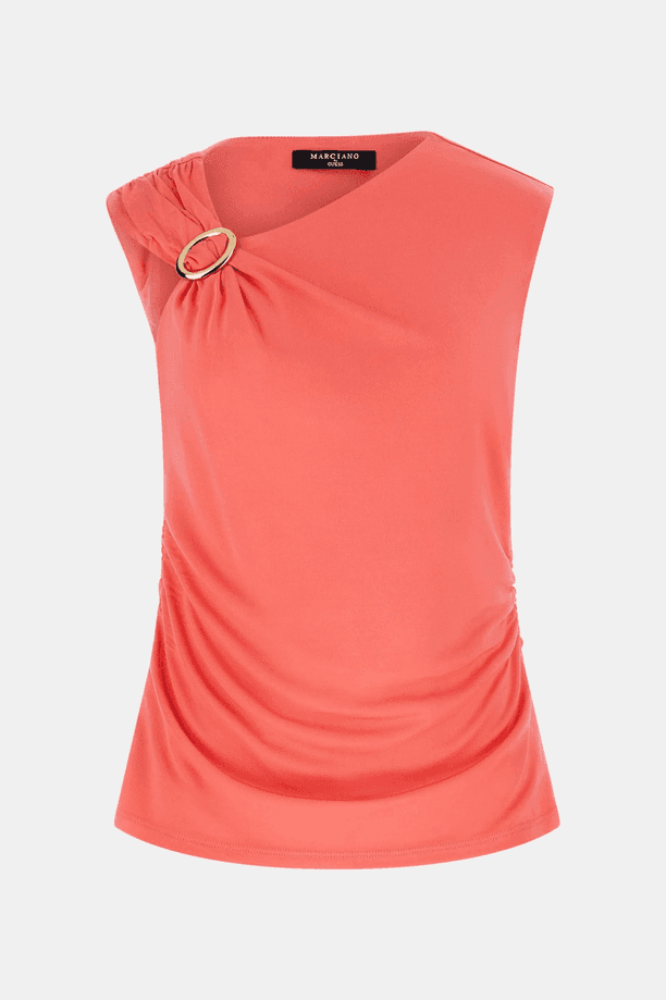 MARCIANO BY GUESS top asimmetrico donna corallo - 5