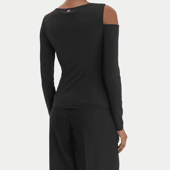 MARCIANO BY GUESS top asimmetrico donna nero - 2