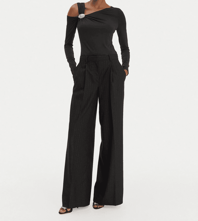 MARCIANO BY GUESS top asimmetrico donna nero - 3