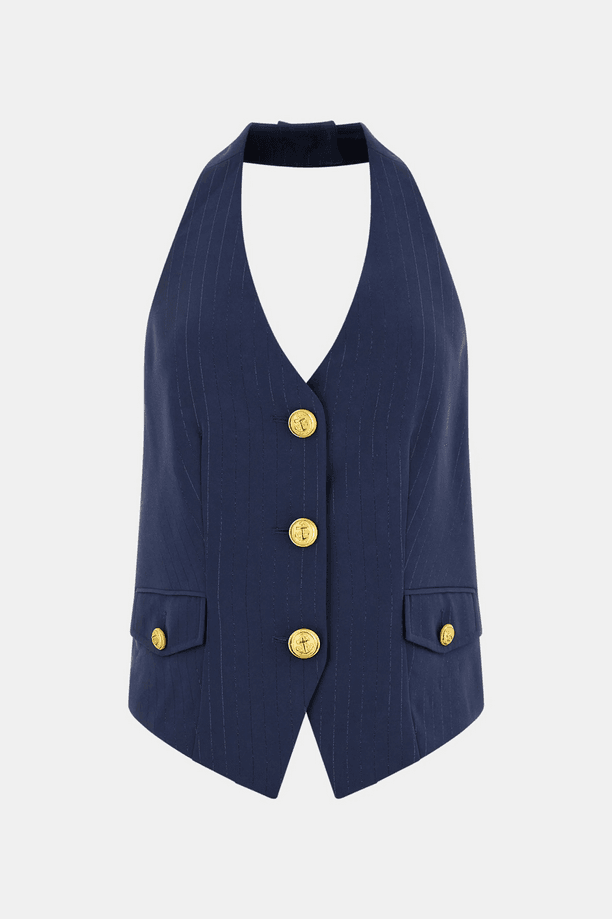 MARCIANO BY GUESS gilet gessato donna blue - 6