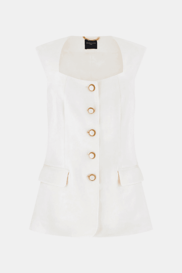 MARCIANO BY GUESS gilet donna bianco - 6