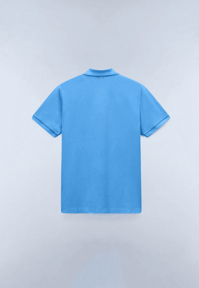 NAPAPIJRI polo elbas in pique uomo azzurro - 3