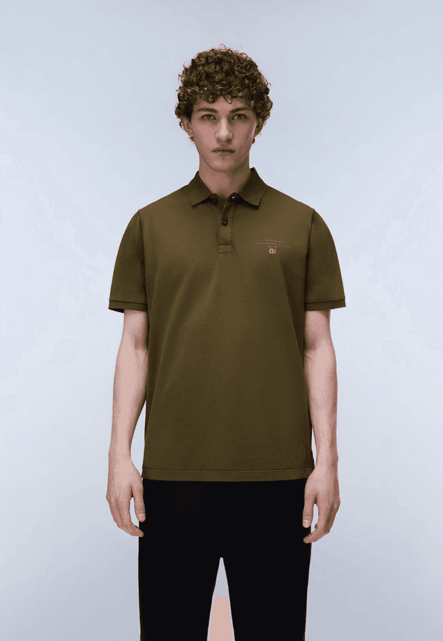 NAPAPIJRI polo elbas uomo verde scuro - 2