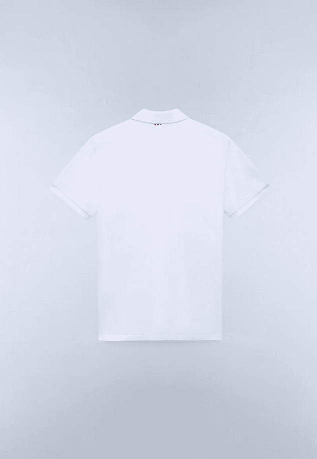 NAPAPIJRI polo elbas in pique uomo bianco - 3