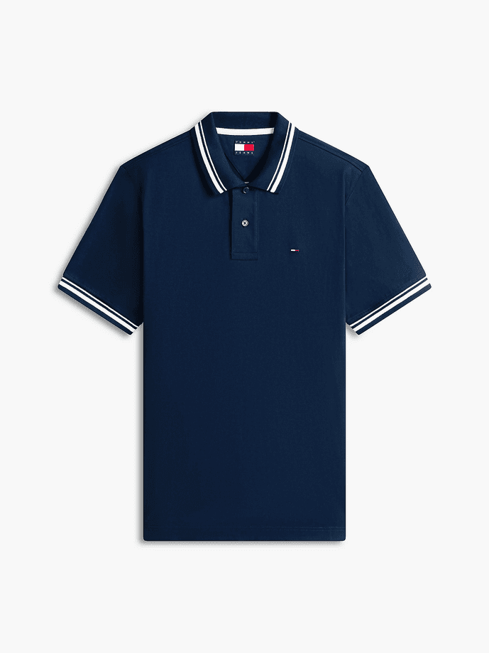 Tommy Hilfiger polo con righe uomo dark blue - 5