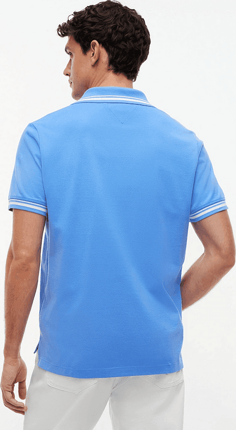 Tommy Hilfiger polo con righe uomo azzurro - 3
