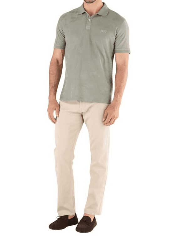 GUESS polo uomo verde chiaro - 3