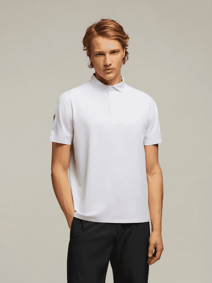 MACRON polo charlie uomo bianco - 2