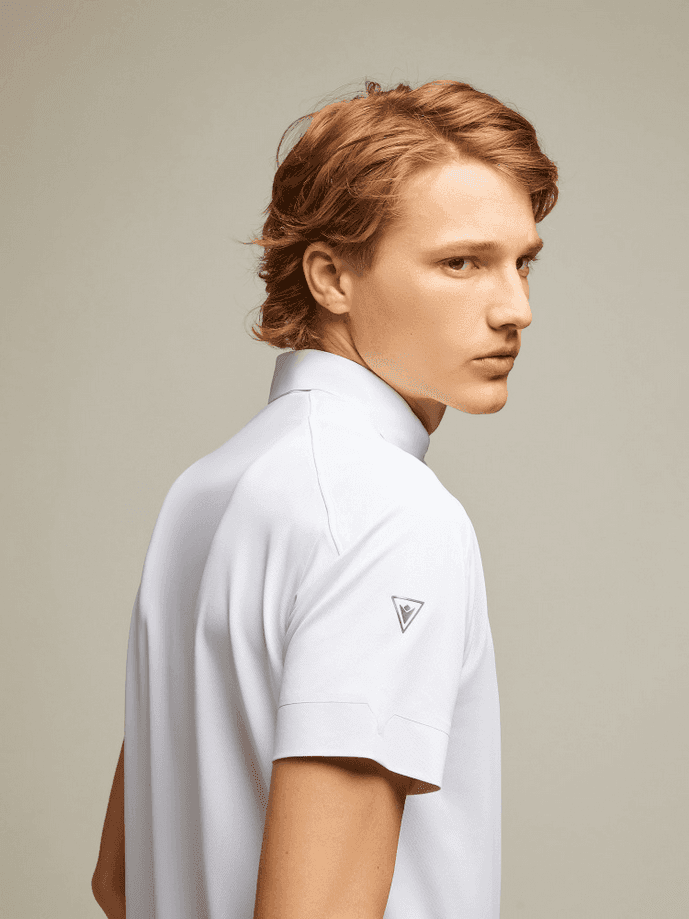 MACRON polo charlie uomo bianco - 3