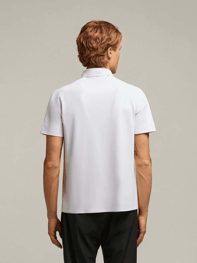 MACRON polo charlie uomo bianco - 4