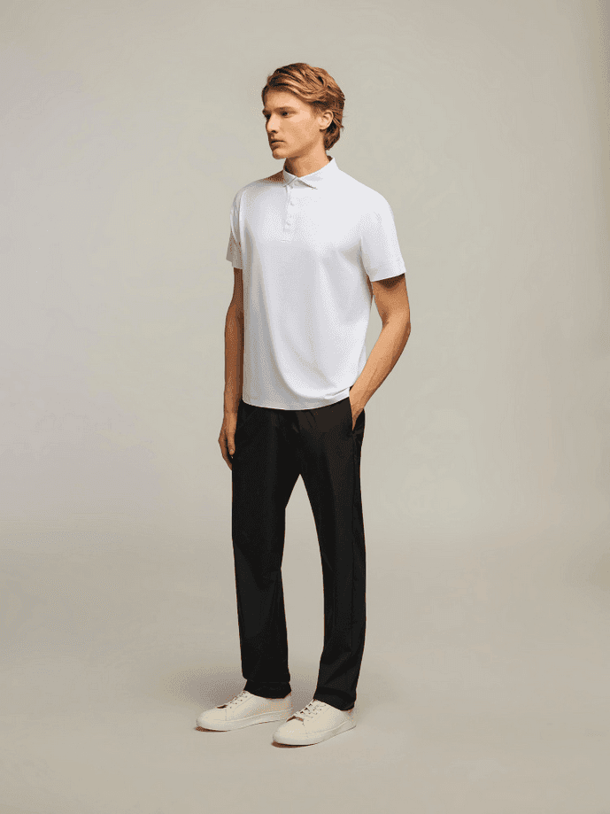MACRON polo charlie uomo bianco - 5