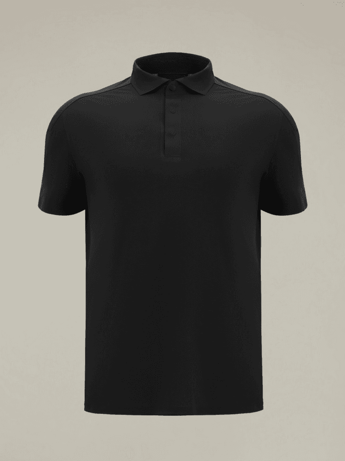 MACRON polo charlie uomo nero - 6