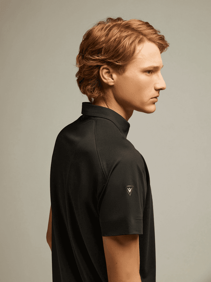 MACRON polo charlie uomo nero - 4