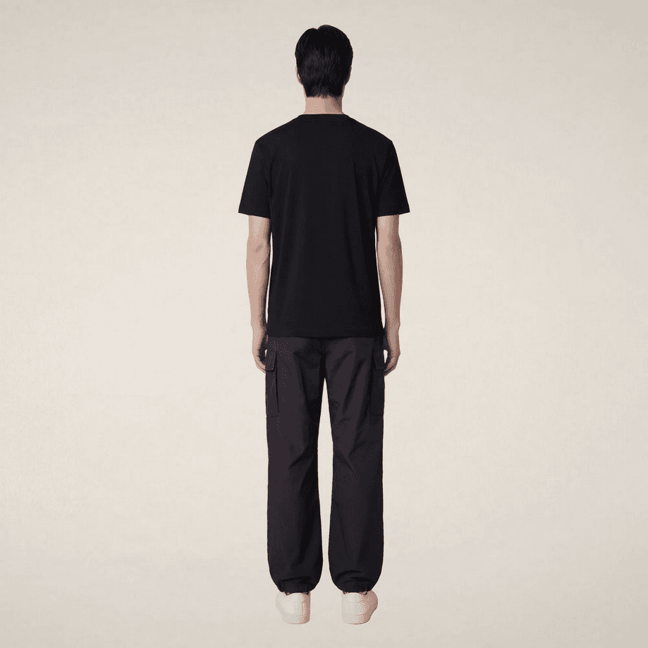 SAVE THE DUCK t-shirt con logo uomo nero - 4